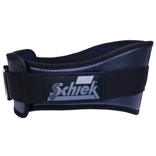 Schiek Sports Model 3006 Carbon Fiber Lifting Belt - Nylon Fiber Gym Belt with Marine Vinyl Back Support