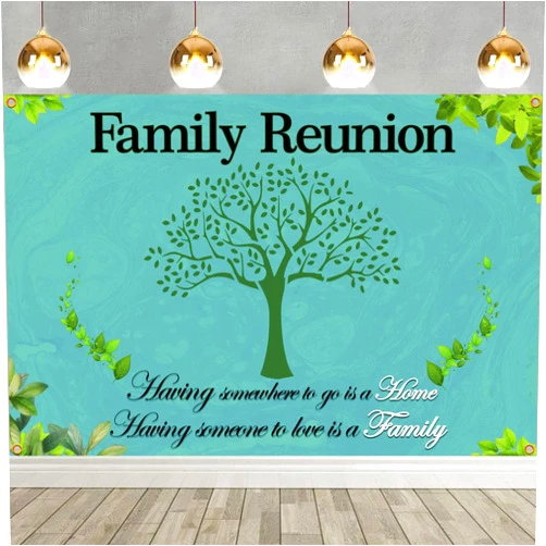 Xoxwolyw Family Reunion 6 X 4 Ft Backdrop We are Family Banner Family Tree Photo Booth Props Family Background for Housewarming Adoption Family Gathering Party Decorations