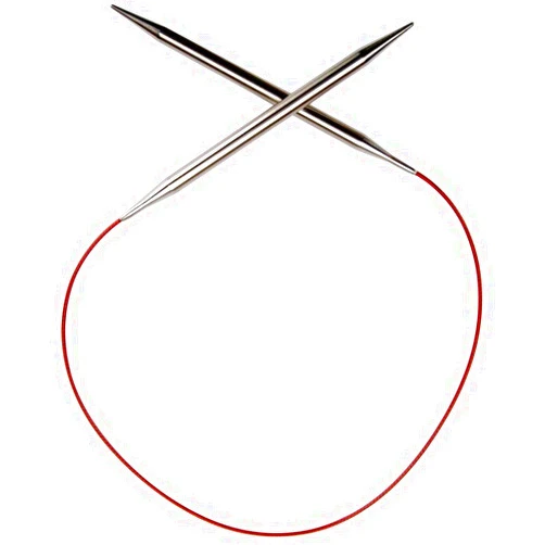 ChiaoGoo Red Lace Circular 24 inch (61cm) Stainless Steel Knitting Needle Size US 7 (4.5mm) 7024-7