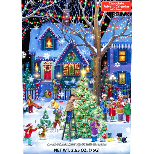 Vermont Christmas Company Christmas Cheer Chocolate Advent Calendar (Countdown to Christmas)