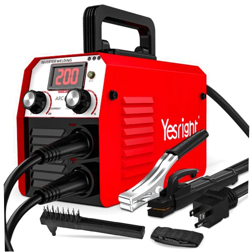 YesRight 200A Mini Stick Welder 110V Portable Welding Machine, IGBT Inverter Arc Welder Machine with Hot Start Arc Force Anti-Stick, for Beginners and Professionals Welder