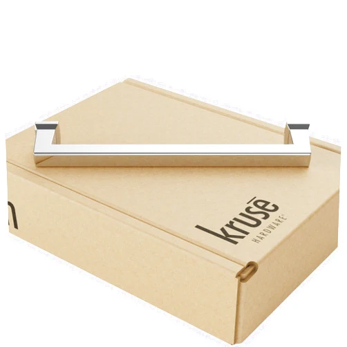 Kruse Hardware 30365 - (10-Pack) Conrad Door and Drawer Pull - 6in Center-to-Center, Polished Chrome