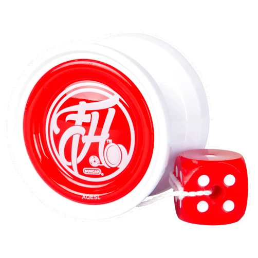 Duncan Toys Freehand Yo-Yo, String Trick Yo-Yo with Counterweight, Ball Bearing Axle and Aluminum Body, White w/ Red Cap