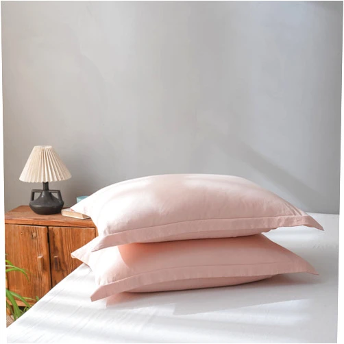 VClife Standard Pillowcases Pink Soft Washed Microfiber Pillow Case Sets Solid Baby Pink Pillow Shams Set of 2, Standard Size Envelop Closure Pillowcases_Pink,20
