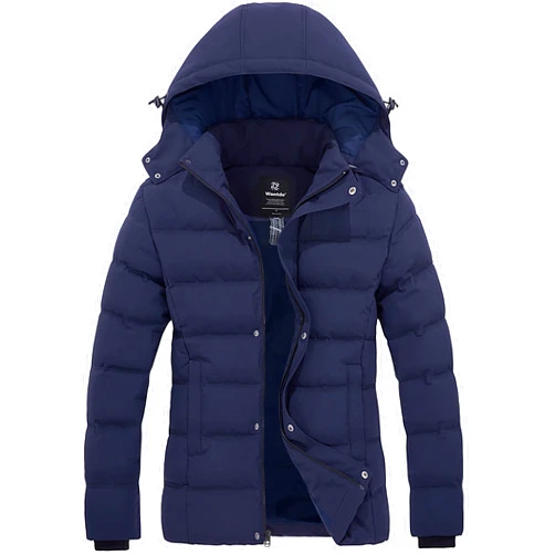 Wantdo Women's Hooded Warm Winter Coat Quilted Thicken Puffer Jacket with Removable Hood