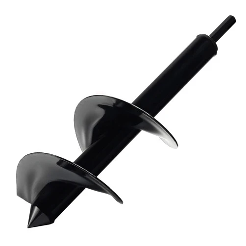 Genubi Industry 4 x 12 Inch Auger Drill Bit for Planting, Garden Auger Spiral Drill Bit Rapid Bulb Planter Drill Auger for Planting Bulb Flower, Bedding Plant, Post or Umbrella Hole Digger for 3/8