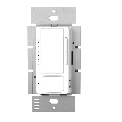 Lutron Maestro LED+ Dimmer and Vacancy Sensor, Single Pole and Multi-Location, MSCL-VP153M-WH, White