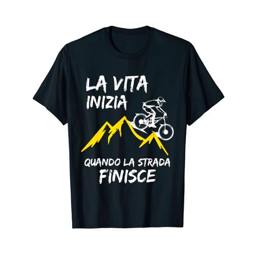 Bici Da Downhill Maglia MTB Abbigliamento Ciclista MTB Mountain Bike Man Funny Bicycle Gift Phrases T-Shirt