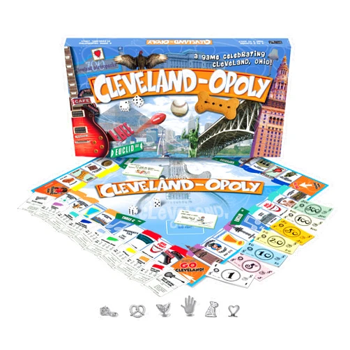 Late for The Sky Cleveland-opoly - City in a Box Board Game