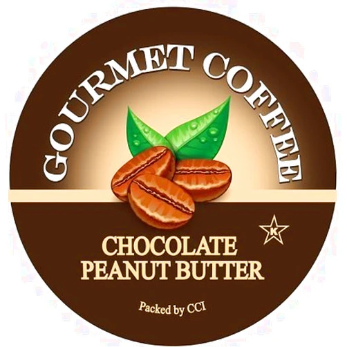 Gourmet Coffee Chocolate Peanut Butter Flavored Coffee Pods - 35 Count Single Serve Cups Compatible with Keurig Brewers - Rich, Chocolatey & Nutty Gourmet Roast