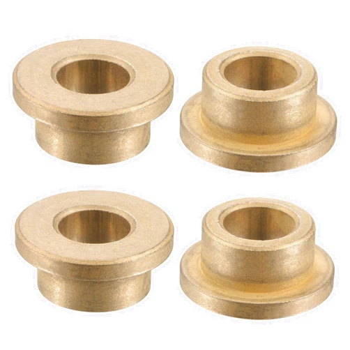 uxcell Flange Sleeve Bearings 10mm Bore 16mm OD 10mm Length 22mm Flange Dia 3mm Flange Thickness Sintered Bronze Self-Lubricating Bushing 4pcs