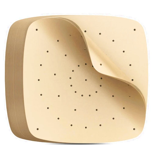 Beasea Air Fryer Square Liners 11 Inch, 200pcs Parchment Paper Unbleached Filter Paper Square Perforated Parchment Paper Bamboo Steamer Papers for Air Fryer and Steaming Basket