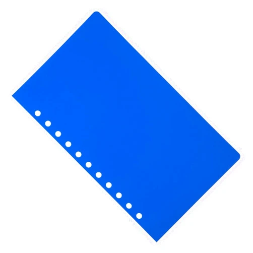 Aerobind 11 Hole Aerobind QRH Cover - 6.56 Inch Wide Blue Rigid Pilot Checklist Cover - 100 Per Pack