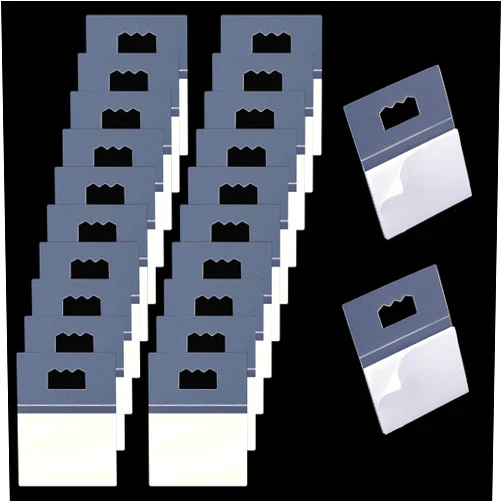 Mabor 20 Pack Adhesive Picture Hangers, Mabor Plastic No Nail Picture Hangers Clear Foamboard Hanger Sawtooth Adhesive Picture Hanger