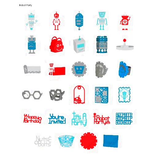 Cricut Robot Party Cartridge