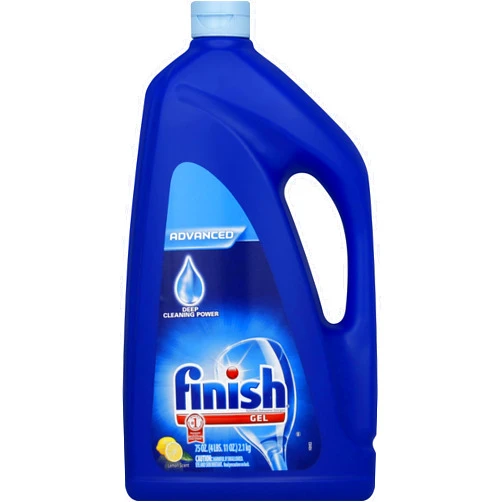 Finish Dishwasher Detergent Gel Liquid, Lemon Scent, 75oz
