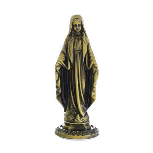 KOMI Virgin Mary Statue,Catholic Gift Blessed Mother Statues for Car Home Office Table Decor, Car Dashboard Decorations Bless Driving Safety Gift for New and Old Driver