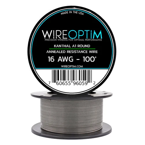 WIREOPTIM 16 AWG - Kanthal A1 Resistance Wire - 100 Feet