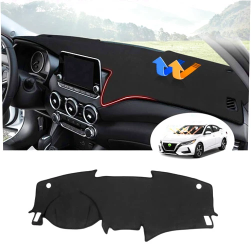 Autorder Dashboard Cover Mat for 2020-2023 2024 Nissan Sentra Accessories Dash Cover Flannel Dash Mat Sunshade Glare UV Rays Protector