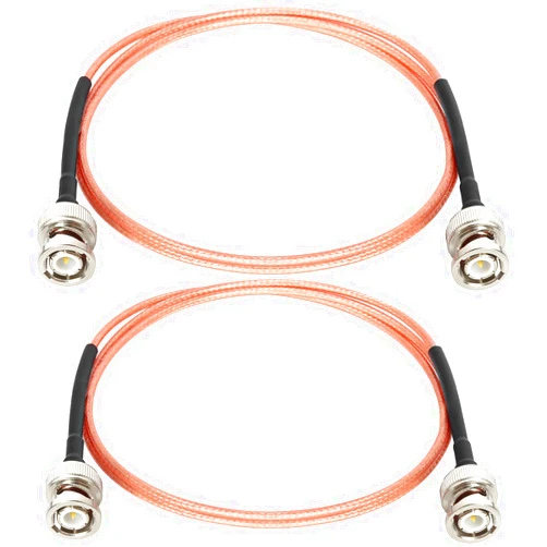 XRDS -RF BNC Cable 3FT, 50 Ohm BNC Cable BNC Male to BNC Male Cable BNC RG316 Antenna Cable for Antenna Scanners or Handheld Ham Radios etc. (2PCS)
