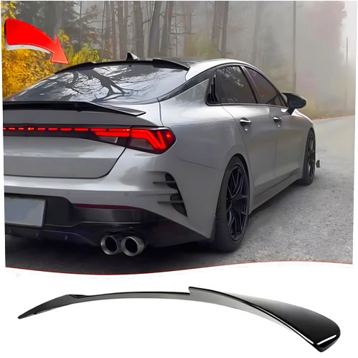 Sts.Ev01 STSEV01 Rear Window Spoiler Roof Wing Fit for KIA K5 2021-2025 2026 EX/LX/LXS/GT/GT-Line, Glossy Black Sporty Style Top Wing Lip Exterior Accessories