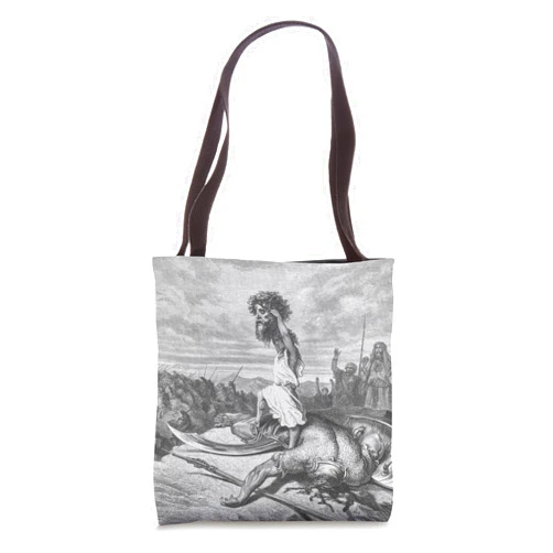 David And Goliath Dore Tote Bag