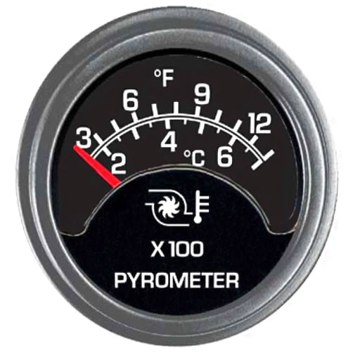 Hewitt Industries Pyrometer, 100° Sweep, 300°F/1300°F (010-112-1R-1)
