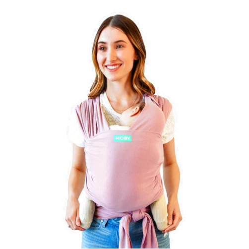 Moby Wrap Baby Carrier | Classic | Baby Wrap Carrier for Newborns & Infants | #1 Baby Wrap | Go to Baby Gift | Keep Baby Safe & Secure | Adjustable for All Body Types | for Moms & Dads | Dusty Rose