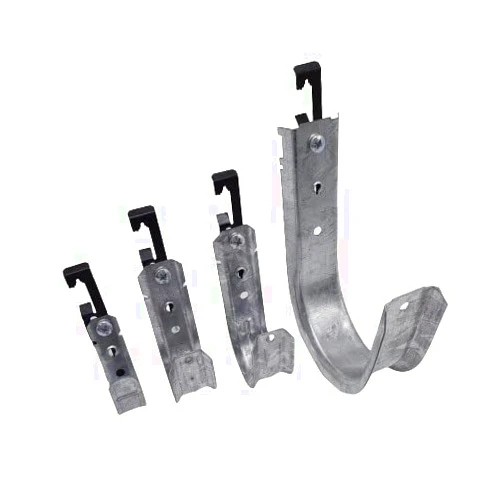 SYSTEC101 Heavy Duty Metal J-Hook for Hanging - Cable & Wire Support Batwing Hook - Hangers with Bat Wing Clip for attaching Ceiling Wire & Threaded Rod - Multipurpose Clip1-2 - Pack of 50