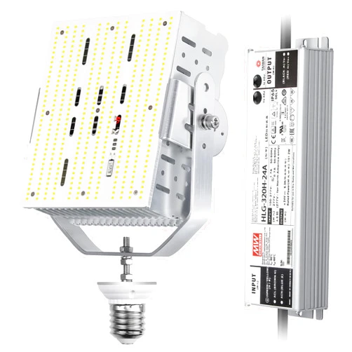 BBESTLED 300W Shoebox LED Parking Lot Light Retrofit Kit (AC100-277V Input) 42000Lumen E39 Mogul Base Enclosed Fixtures ETL DLC Listed, 300W LED Tennis Court Lights 5000K