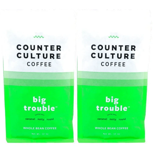 COUNTER CULTURE COFFEE 12 OZ Big Trouble, 12 OZ (Pack of 2)