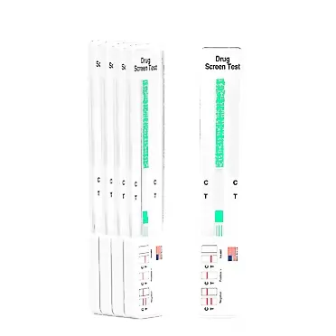 DrugExam 5 Pack - DrugExam Made in USA Most Sensitive Marijuana THC 15 ng/mL Single Panel Drug Test Kit - Marijuana Drug Test with 15 ng/mL Cutoff Level for Detecting Any Form of THC (5)