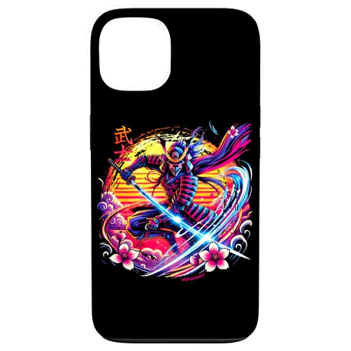 The Ghost Samurai Sword Eternal Samurai in Futuristic Japanese Cyberpunk Samurai Case for iPhone 13