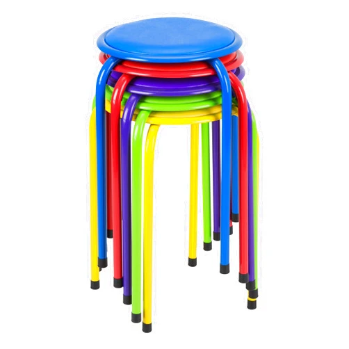 Fat Catalog Stacking Stools with Padded Seats for Kids and Adults, 17