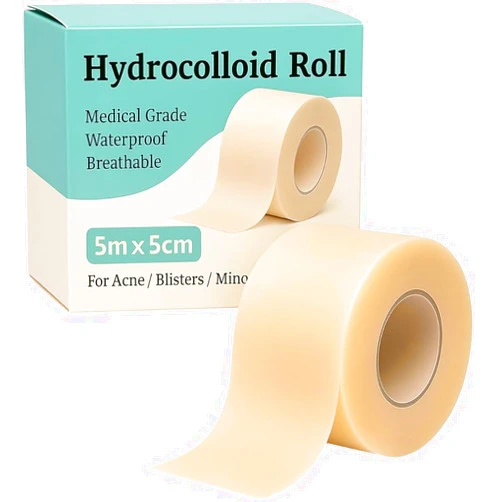 GALAXY BEAUTY Hydrocolloid Roll – Cut-to-Size Waterproof Dressing Tape – Flexible & Skin-Friendly Bandage Patch for Blisters, Acne, Minor Wounds – Self-Adhesive & Latex-Free (2inch x 16ft)