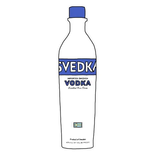 CNW Studio Cartoon Svedka Bottle Vinyl Waterproof Sticker Decal Car Laptop Wall Window Bumper Sticker 5