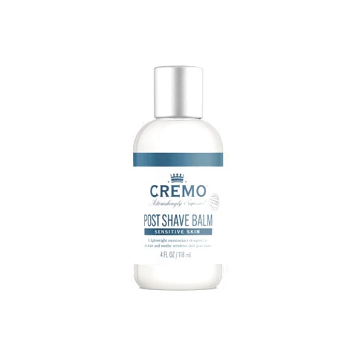 Cremo Sensitive Post Shave Balm, Soothes, And Protects Skin From Shaving Irritation, Dryness and Razor Burn, 4 Fluid Ounces