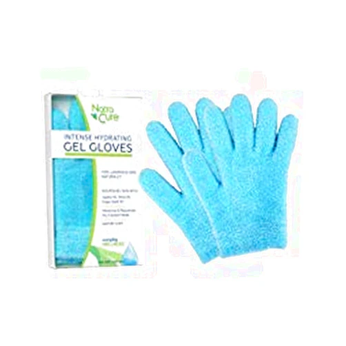 NatraCure Moisturizing Gel Gloves - (for Dry, Cracked Skin, Aging Hands, Cuticles, Eczema, After Hand Washing, Instead of Overnight Sleeping Gloves, Lotion, Cream) - Color: Aqua