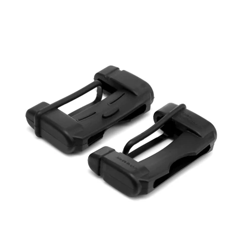 AOZBZ Car Safety Belt Buckle Covers, 2PCS Universal Seat Belt Clips Cover, Anti-Scratch Silicon Seat Belt Buckle Protector, Car Interior Accessories (Black)