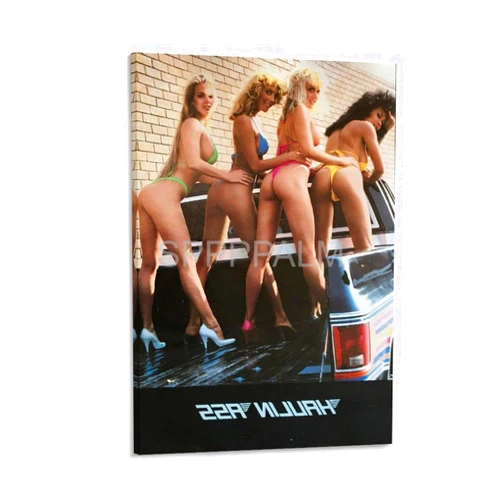 JOLUCE 1980s Haulin Ass Bathing Suit Girls Pinup Poster (2) Canvas Poster Bedroom Decor Office Room Decor Gift Frame-style 12x18inch(30x45cm)