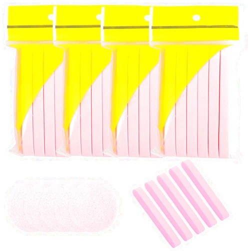 XUMIN 60PCS Facial Sponge Compressed Face Cleansing Sponges Makeup Facial Sponge Facial Buffing Pads Round Washing Face Sponges for Women Compress Exfoliating Removal