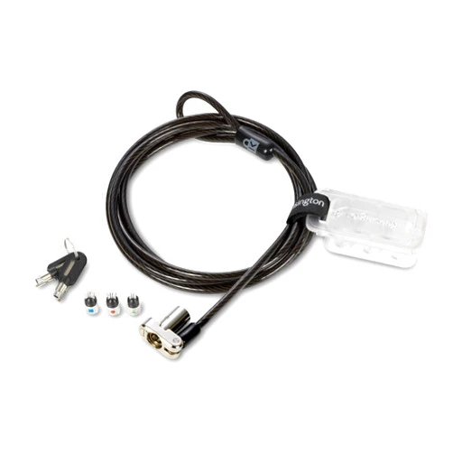 Kensington Universal 3-in-1 Keyed Laptop Locking Cable, Computer Security Keyed Lock, T-bar, Nano, Wedged-shaped (K62318WW)