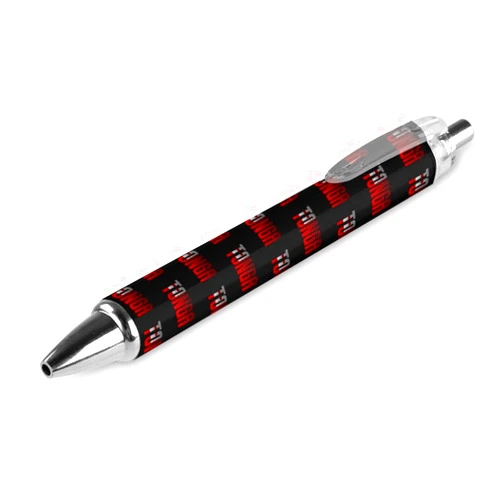 Generic Tonga Flag Black Retractable Ballpoint Pen 0.5mm Fine Point Work Pen Quick Dry Smooth Write Pens 1 PCS