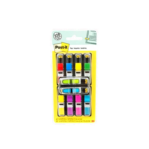 Post-it Flags Value Pack, 35/Dispenser, 8 Dispensers/Pack, 47 in Wide, Assorted Colors, Includes 48 Free Arrow Flags (683-VAD1)