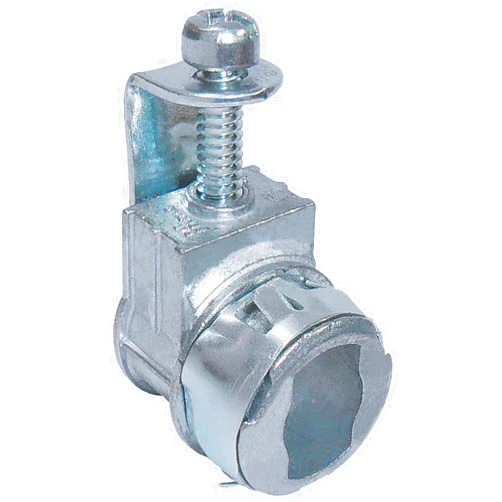 Sigma Electric, Gray Sigma Engineered Solutions ProConnex 49504 AC/MC/Nm Quick Snap Lock Saddle Connector 3/8-Inch Conduit Fitting, 1-Pack, Size