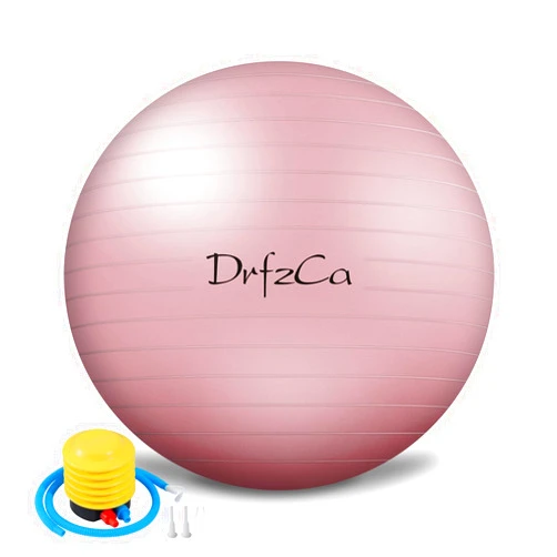 DrfzCa Exercise Ball, Pilates Ball for Pregnancy, Swiss Balance Ball with Pump,Multiple Sizes Stability Ball Chair for Office, Home Gym, Fitness, Workout and Physical Therapy