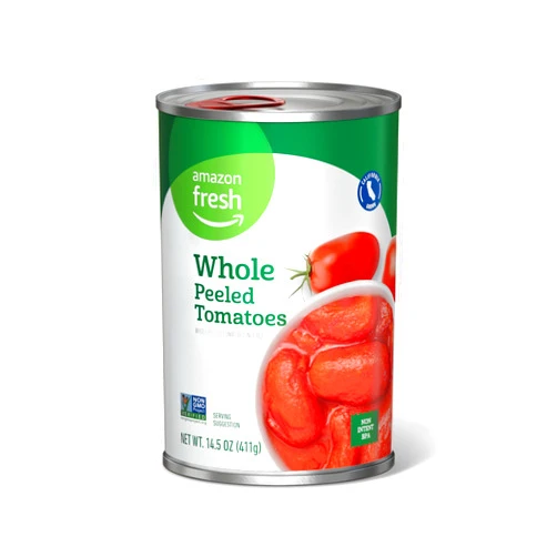 Amazon Fresh, Whole Peeled Tomatoes, 14.5 Oz (Previously Happy Belly, Packaging May Vary)