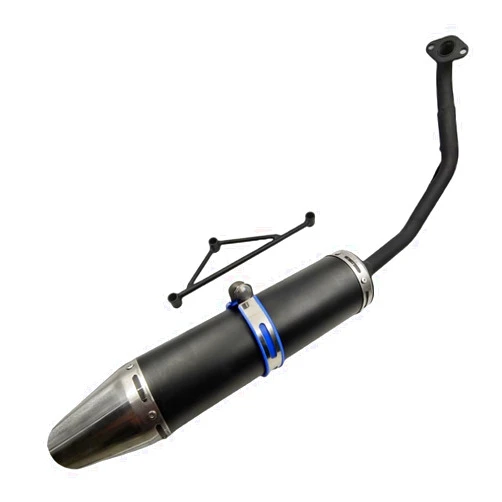 ZTDZZH black Muffler Exhaust Pipe System for GY6150CC Scooters Stroke Engine