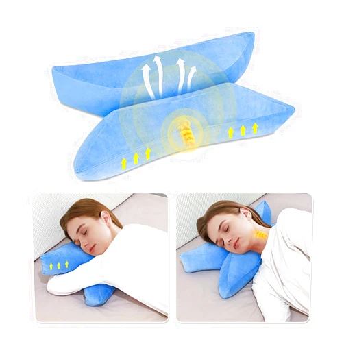 Zelen Anti Wrinkle Pillow for Side Sleepers Beauty Sleeping Pillow for Face, Back Stomach Sleeper Anti Aging Pillow Neck and Shoulder Pain Relief Bed Pillows for Side Sleeping