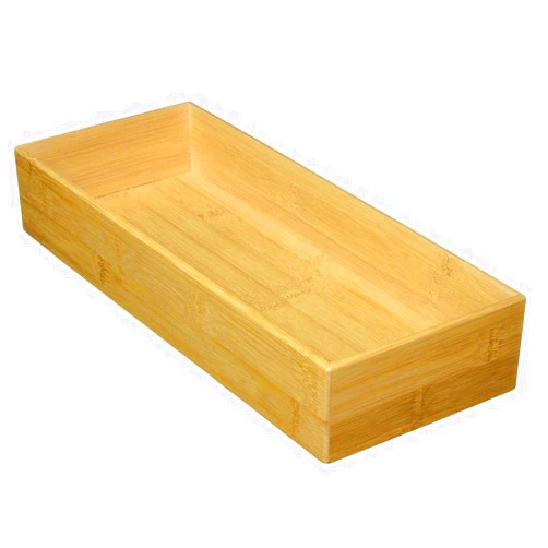 Lipper International 8384 Bamboo Wood Stacking Drawer Organizer Box, 9